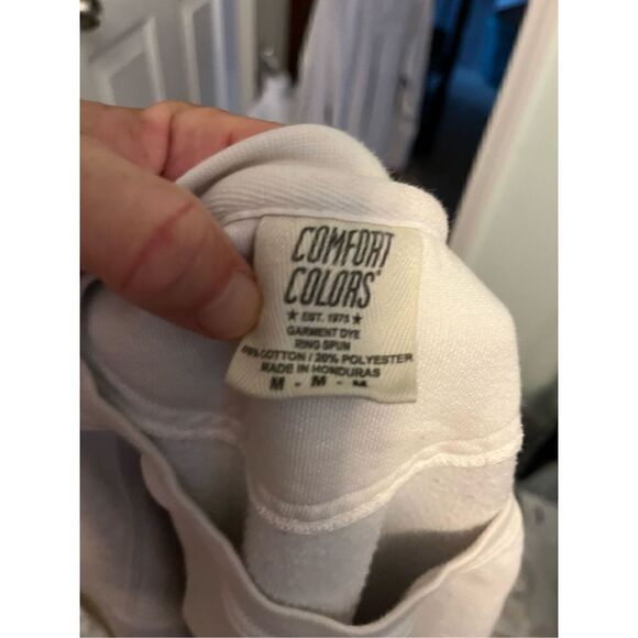 Comfort Colors Y2K Thick Cheerleading White Crewneck Sweatshirt. Size Medium. - Picture 2 of 5